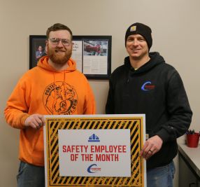 Doug Claeys And Alex Ferguson February Safety Award Recipients Jpg