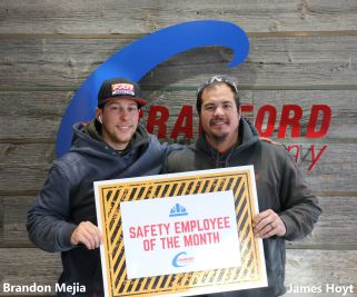 James Hoyt And Brandon Mejia December Safety Award Recipient Jpg